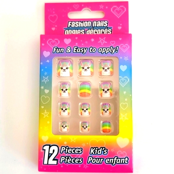 5 Pre-Glued Kids Press On Nails, Varied Styles NWT - Picture 3 of 6